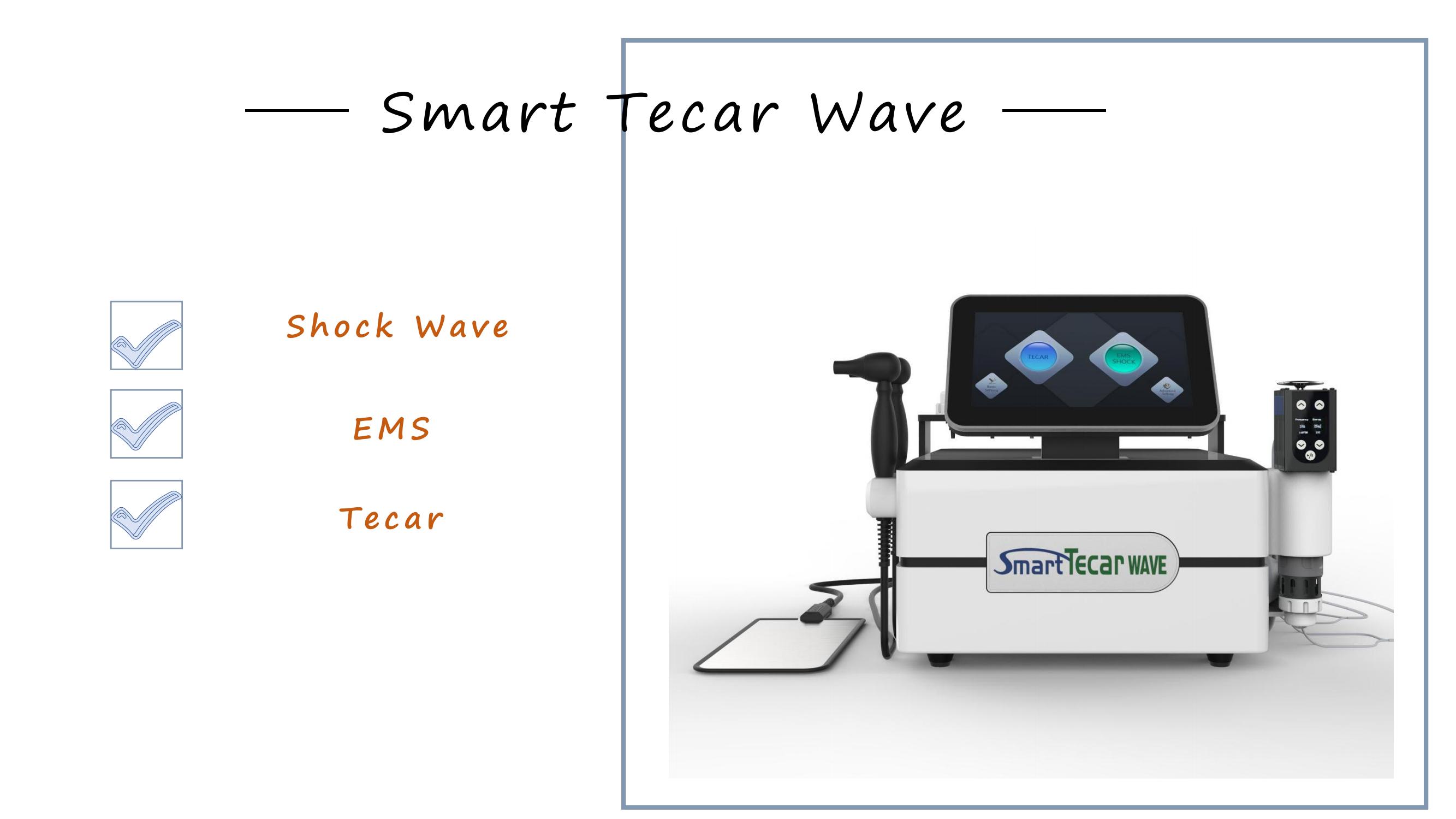3 In 1 Ems Shock Wave Therapy Equipment For Pain Relief Cet Ret Rf Machine