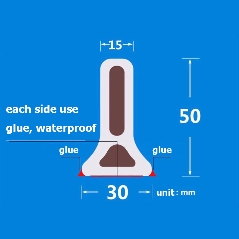 Customizable Self Adhesive Silicone Shower Water Stopper for Bathroom Threshold Barrier