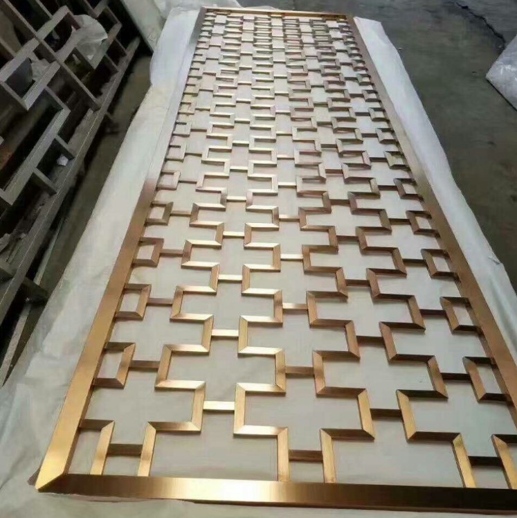 Laser Cut Metal Furniture Movable Screen Room Divider Partition