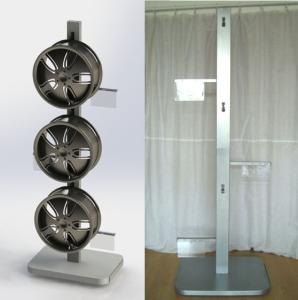 Quality ISO Double Sided 6 Aluminum Alloy Wheel Rim Stand wholesale