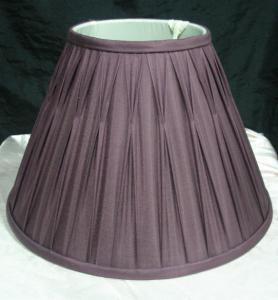 Quality Modern Hand Gathered Pleated Lamp shade Silk Fabric Box Softback wholesale