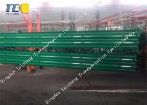 Quality Public Place W Beam Crash Barrier Hot Dip Galvanizing Surface Treatment wholesale