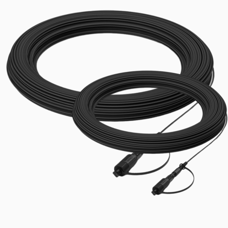 Pre-Connected Waterproof Fiber Optic Cable for FTTH 4G 5G Networks Compact and Durable