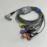 GE SEER ECG Holter Cable 7 Lead 0.9m Snap Connector 2107228-001