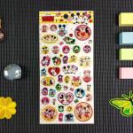 Hot Melt Adhesive Silver Foil Stickers DIY Source Material PVC Clear Sticker
