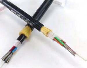 Quality 12 24 32 48 72 96 144 Core Outdoor Fiber Optic Cable ADSS Cable Span 150 100 200M wholesale