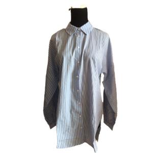 Quality Blue And White Striped Spring Turn Down Collar Shirt wholesale