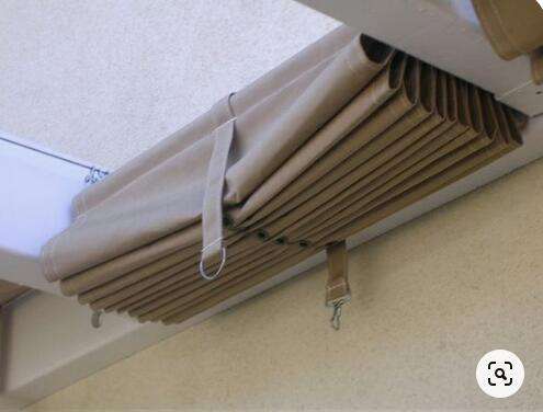 Wave Roof retractable shade pergola Ceiling Awning Shade Fabric Retractable Pergola Canopy