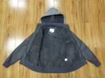 Hooded Padded Faux Leather Jacket Motorcycle PU Fabric