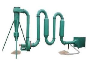 Quality Reliable Small Pipe Hot Air Flow Dryer For Rice Hull , Wood Sawdust wholesale
