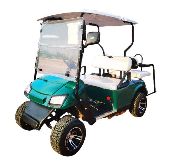 New Energy Lithium Battery Lead-acid Battery 4-seater Golf Cart Classic Dark