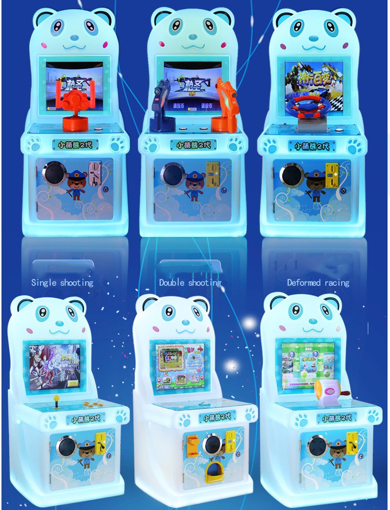 Kids Pusher Arcade Shooting Gun Game Machine Mini Arcade Machine Game For Kids 1 Players