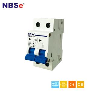 Quality NBSB1 Series 2P 6kA 10 Amp Circuit Breaker , Switch Type MCB 230V/400V AC wholesale