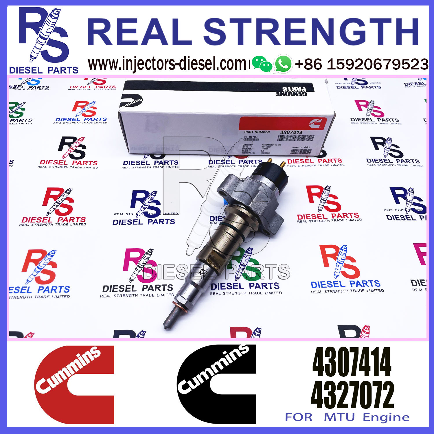 Diesel Fuel Common Rail Injector 4359204 4307414 4327072