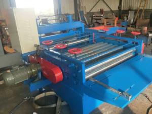 Quality Semi Automatic Plate Straightening Machine , Blue Sheet Metal Flattening Machine wholesale