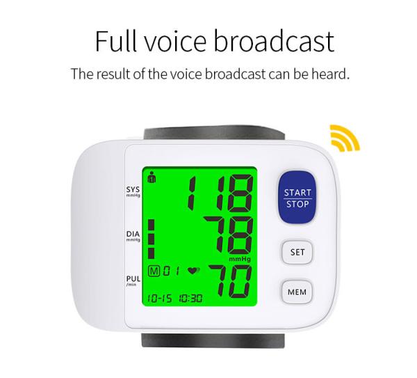 CE ISO Approved Medical BP Monitor Digital Blood Pressure Monitor Wrist