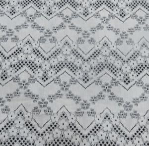 Quality Floral Line Holes Cotton Nylon Lace Fabric For Ladies Dressing 150CM Width wholesale