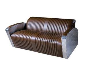 Quality 1-2-3 Seater Aviator Sofa Black Club Style Sofa wholesale