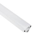 Milky Corner LED Channel , Aluminum corner mount LED strip 18mm x 18mm