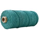 Green 3 Strand Twisted Nylon Rope 3mm Macrame Braided Cotton Rope