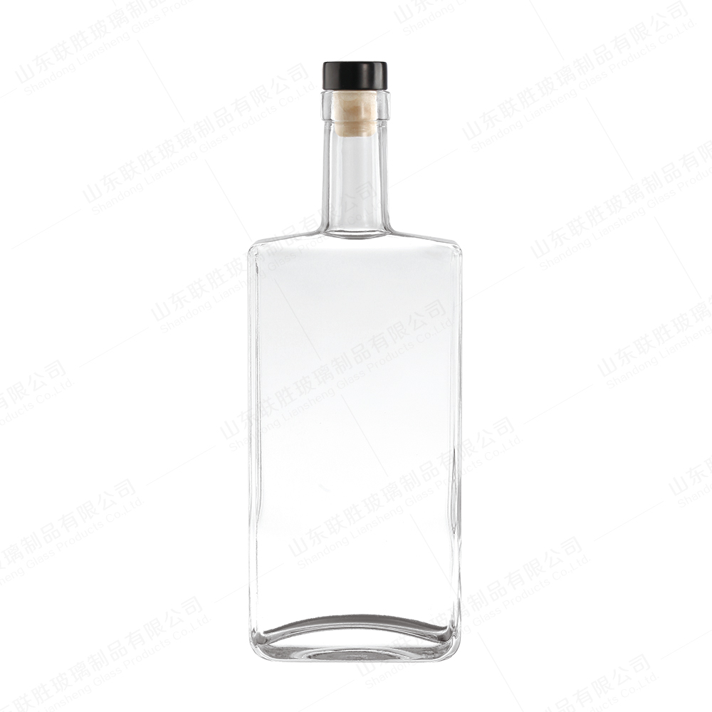 Industrial Beverage 500ml 75ml Empty Square Glass Bottles with and Body Material Glass