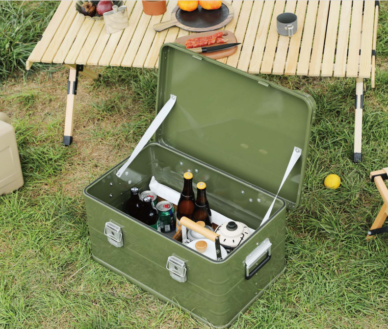 Blue Lightweight Chuck Box 6kg Hiking Aluminum Chuck Box