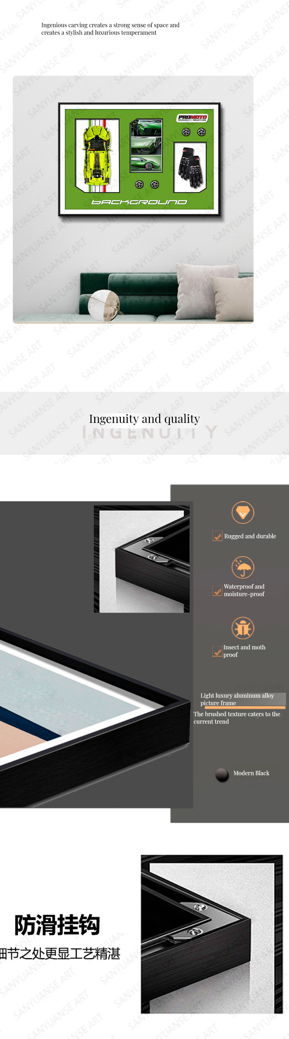 BH6 High Resolution Printing Creative 3D Wall Murals for Home Decoration