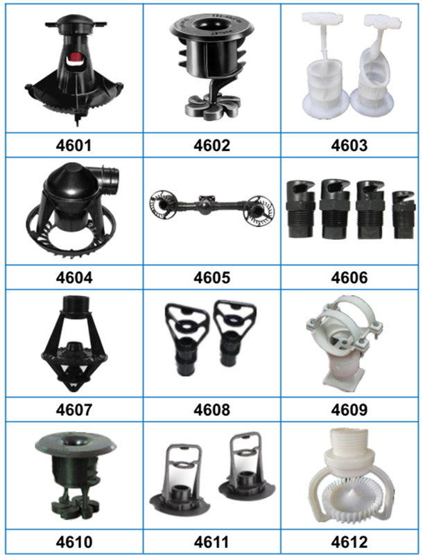 Counterflow Spray Nozzle ABS Cooling Tower Water Spray Nozzles