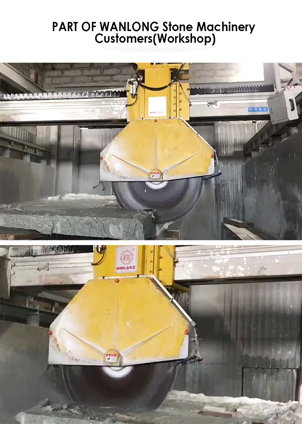 1200 Blade Stone Cutting Machine For Tombstone Monument Small Block