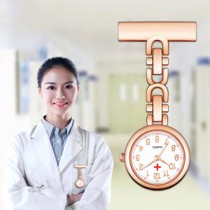 Quality ALK FOB Nurse Pocket Watch Black Nurse Watch Keychain Hospital Clock Pink Luminous Watches Doctor Nursing Gift wholesale
