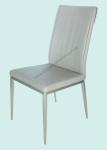 Polyurethane PU Upholstered Stainless Dining Chair Livingroom Chair Leisure