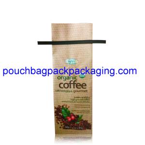 Quality Kraft aluminium foil bag pack for coffee packaging with tin line wholesale