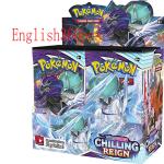 English Version 360pcs/box Pokemoned Cards Booster Box With Customizable Card