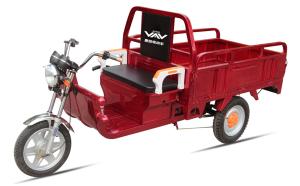 Quality Battery Power Electric Cargo Trike Red 3 Wheel Tricycle 6-8 Hours Charge Time wholesale
