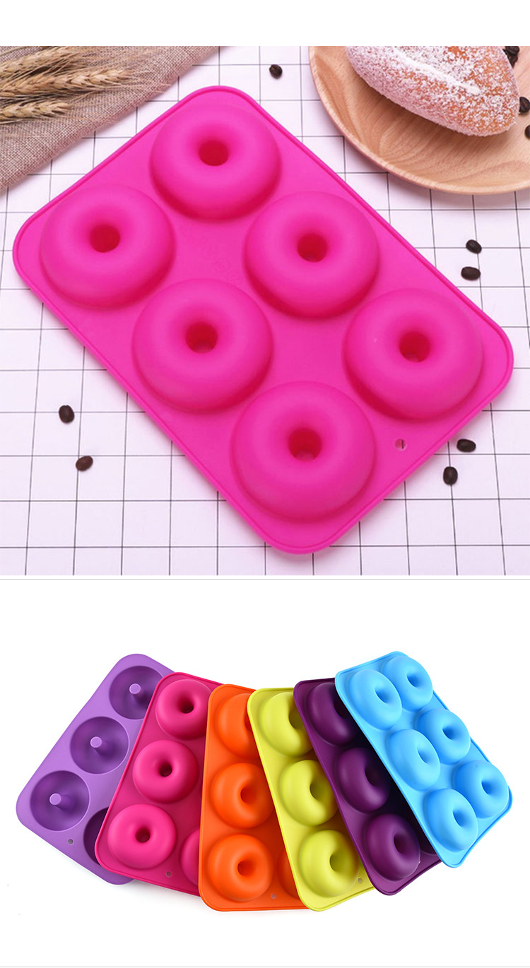 Freezer Safe 120g 6 Cavity Silicone Cake Molds