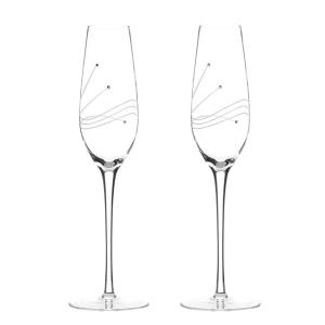 Quality Professional Customized Popular Clear Crystal Champagne Flute Glass Gift wholesale
