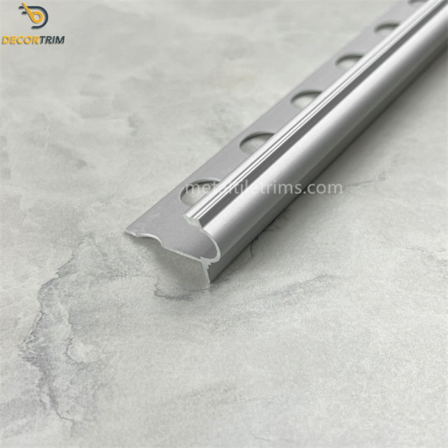 Metal Tile Edging Inside Tile Corner Aluminum 6063 T-5 Chrome 10mm Tile Trim
