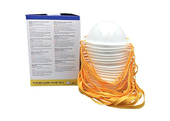 Ear - Hook Style Hygienic Face Mask , FFP Dust Mask For Chemical / Industry