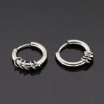 Cool Men Jewelry Accessories Small Buckle Ring Hanging Stainless Steel fashion