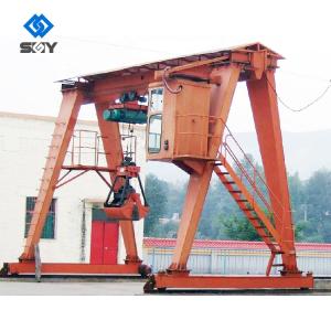 Quality Industrial Shore EOT Double Girder Gantry Crane With Grab Bucket wholesale