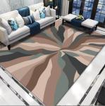 Home Machine Washable Full Living Room Floor Carpets Hand-Printed Sofa Bed
