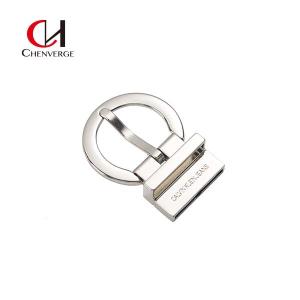Quality Circular 35mm Reversible Belt Buckles Zinc Alloy Material Laser Logo wholesale