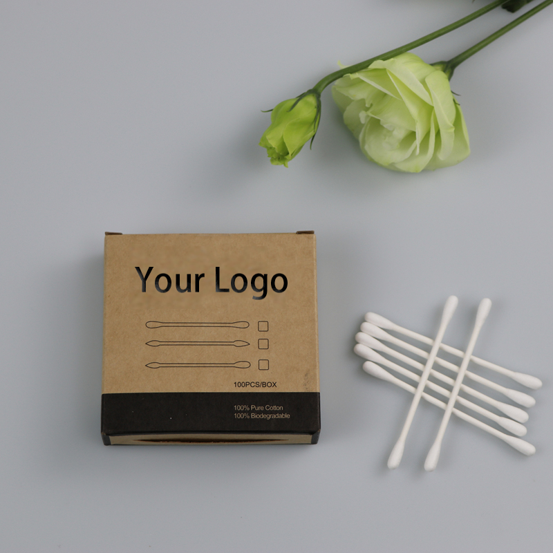 Double Heads Biodegradable 75mm Bamboo Cotton Buds