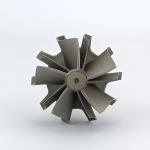 GT2860R GT2871R turbocharger shaft upgrage 5+5 blades 739548-0010 739548-0014