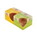 1mm Kraft Paper Packaging Box , Candle Boxes With Window 5×5×5cm