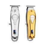 Adjustable Cordless Hair Trimmer For Men Rechargeable 1400mAH LCD Display