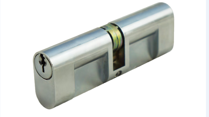 Oval Mortice Lock Cylinder Double Cam Nickel Plated Economic Solution