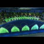 Multicolored LED Light Lake Fountains in Stainless Steel