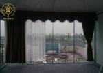 Laminated Glass Luxury Resort Tents Sound Insulation Wall Steel Structure