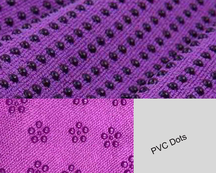 ODM purple Non Slip Hot Microfiber Yoga Towel With Grips